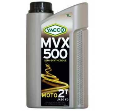 HUILE MOTO YACCO - MVX500 2T - 1 LITRE - YAC33341L