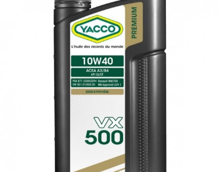 HUILE YACCO 10W40 - VX500 - 2 LITRES